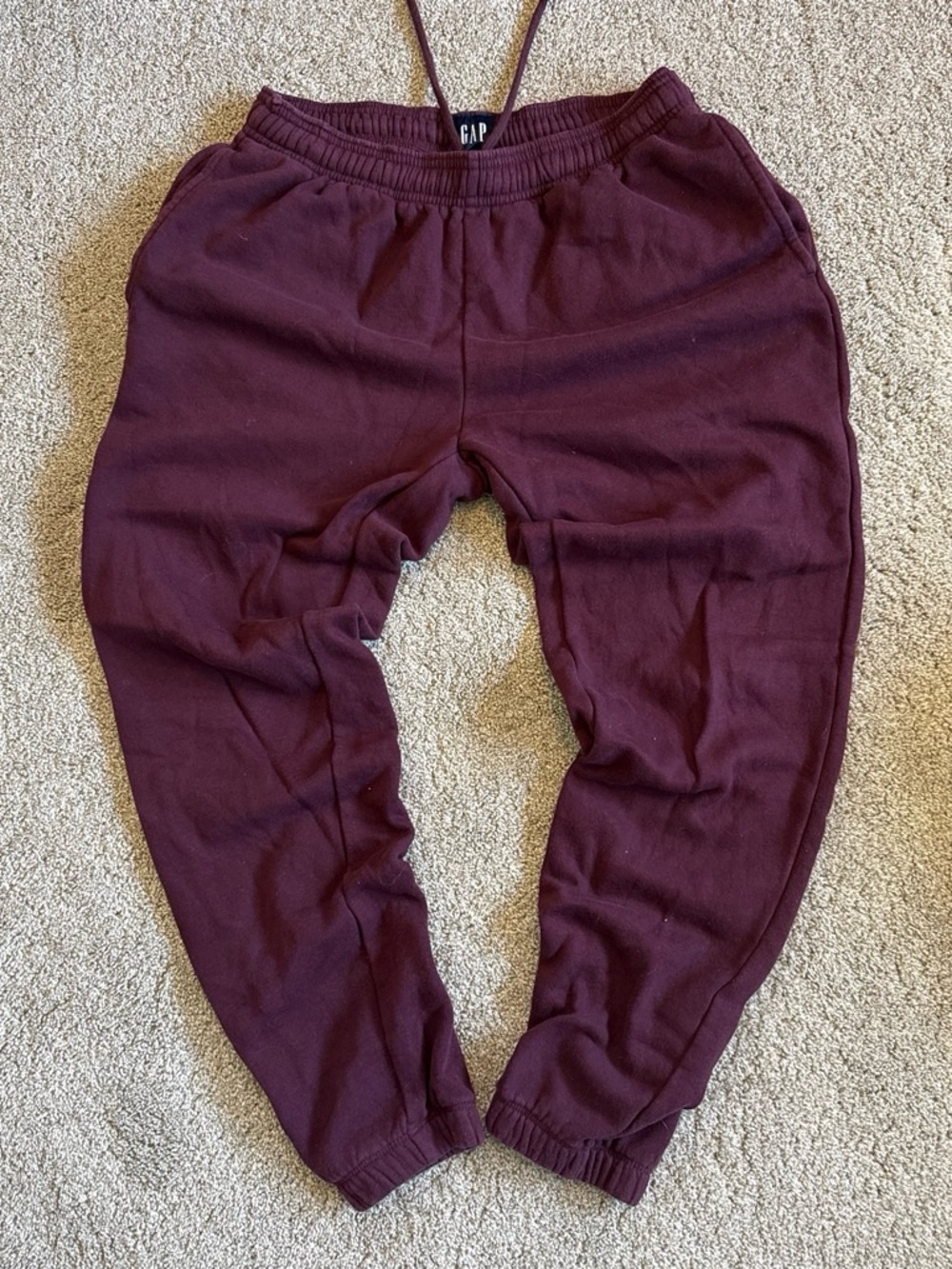 GAP Burgundy Jogger Sweatpants